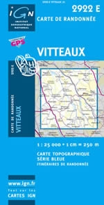 Carte IGN Top 25 n2922 ET