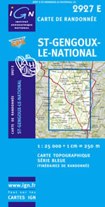 Carte IGN Top 25 n2927 ET