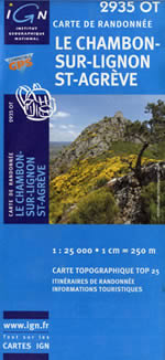 Carte IGN Top 25 n2935 OT