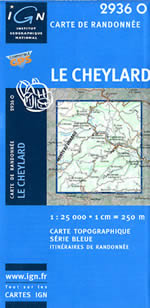 Carte IGN Top 25 n2936 OT