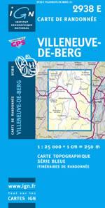 Carte IGN Top 25 n2938 ET