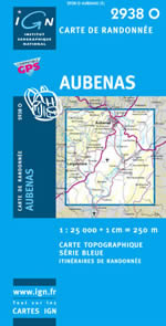 Carte IGN Top 25 n2938 OT