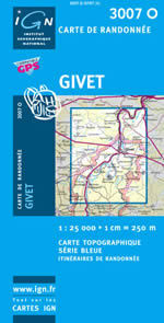 Carte IGN Top 25 n3007 OT