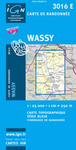 Carte IGN Top 25 n3016 ET