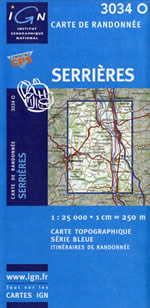 Carte IGN Top 25 n3034 OT