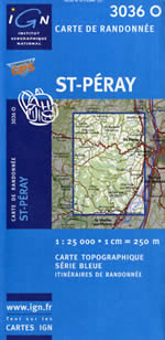 Carte IGN Top 25 n3036 OT