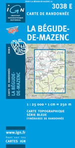 Carte IGN Top 25 n3038 ET