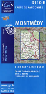 Carte IGN Top 25 n3110 ET