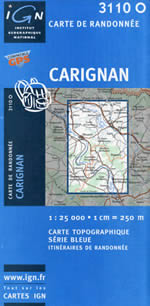 Carte IGN Top 25 n3110 OT