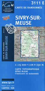 Carte IGN Top 25 n3111 ET