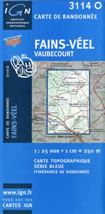 Carte IGN Top 25 n3114 OT