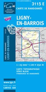 Carte IGN Top 25 n3115 ET