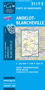 Carte IGN Top 25 n3117 ET