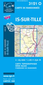 Carte IGN Top 25 n3121 OT