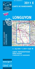 Carte IGN Top 25 n3211 ET