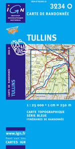 Carte IGN Top 25 n3234 OT