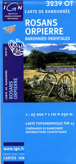 Carte IGN Top 25 n3239 OT