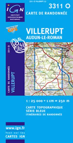 Carte IGN Top 25 n3311 OT