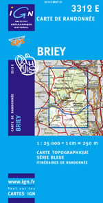 Carte IGN Top 25 n3312 ET
