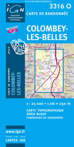 Carte IGN Top 25 n3316 OT