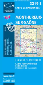 Carte IGN Top 25 n3319 ET