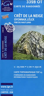 Carte IGN Top 25 n3328 OT