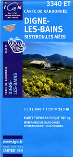 Carte IGN Top 25 n3340 ET