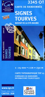 Carte IGN Top 25 n3345 OT