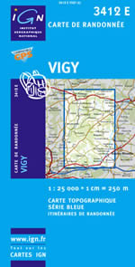 Carte IGN Top 25 n3412 ET