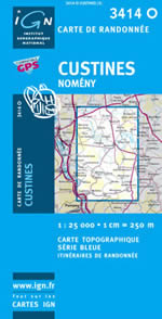 Carte IGN Top 25 n�3414 OT
