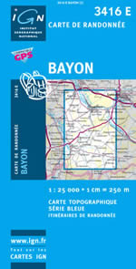 Carte IGN Top 25 n3416 ET