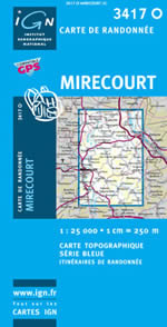 Carte IGN Top 25 n3417 OT
