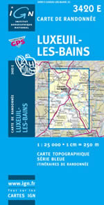 Carte IGN Top 25 n3420 ET