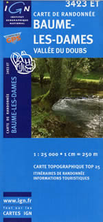 Carte IGN Top 25 n3423 ET