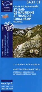 Carte IGN Top 25 n3433 ET