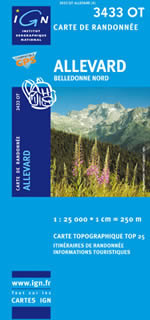 Carte IGN Top 25 n3433 OT
