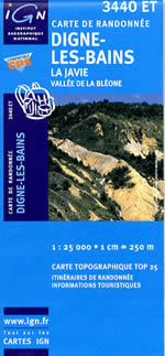 Carte IGN Top 25 n3440 ET