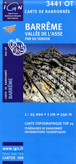Carte IGN Top 25 n3441 OT