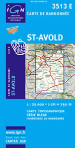 Carte IGN Top 25 n3513 ET