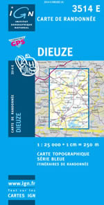 Carte IGN Top 25 n3514 ET