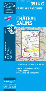 Carte IGN Top 25 n3514 OT