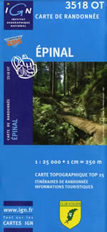 Carte IGN Top 25 n3518 OT