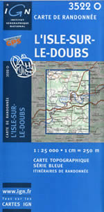 Carte IGN Top 25 n3522 OT