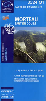 Carte IGN Top 25 n3524 OT