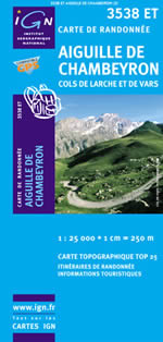 Carte IGN Top 25 n3538 ET