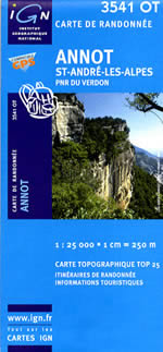 Carte IGN Top 25 n3541 OT