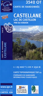 Carte IGN Top 25 n3542 OT