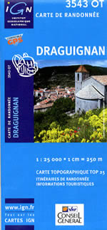 Carte IGN Top 25 n3543 OT