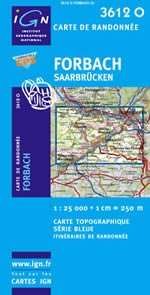 Carte IGN Top 25 n3612 OT
