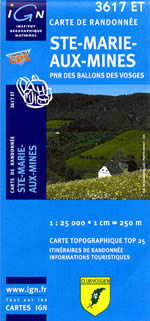 Carte IGN Top 25 n3617 ET